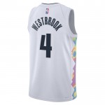 Maillot NBA Denver Nuggets Russell Westbrook Nike 2024-25 City Edition Blanc Swingman - Homme